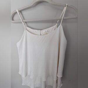 Cream Double Layer Cropped Women's Camisole From Stitch Fix